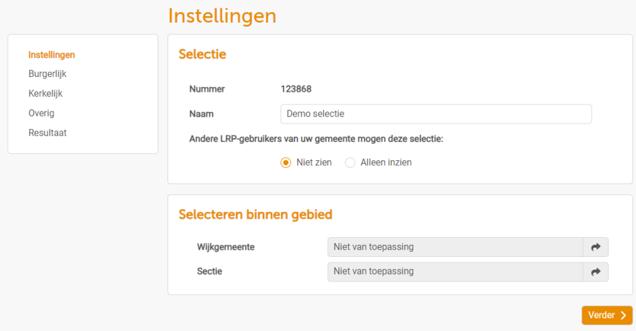 Instellingen
