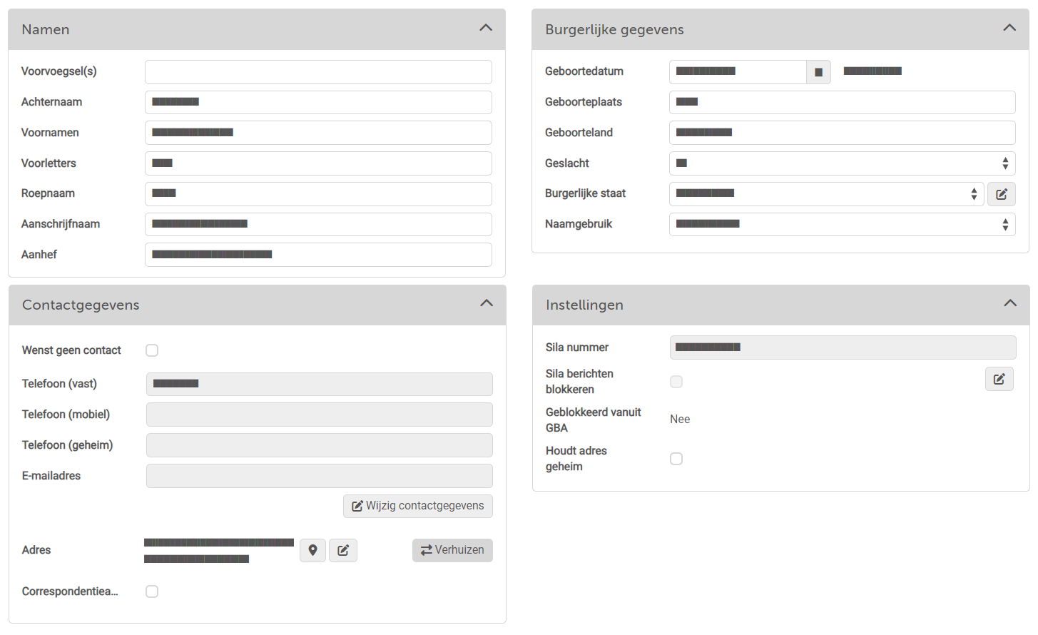 Geregistreerdedossier - Burgerlijke